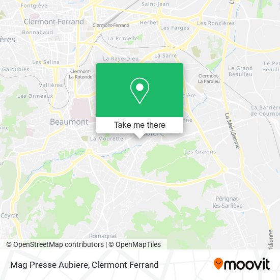 Mag Presse Aubiere map