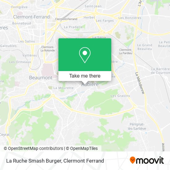 La Ruche Smash Burger map