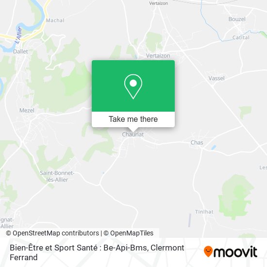 Bien-Être et Sport Santé : Be-Api-Bms map