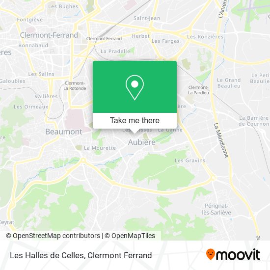 Les Halles de Celles map