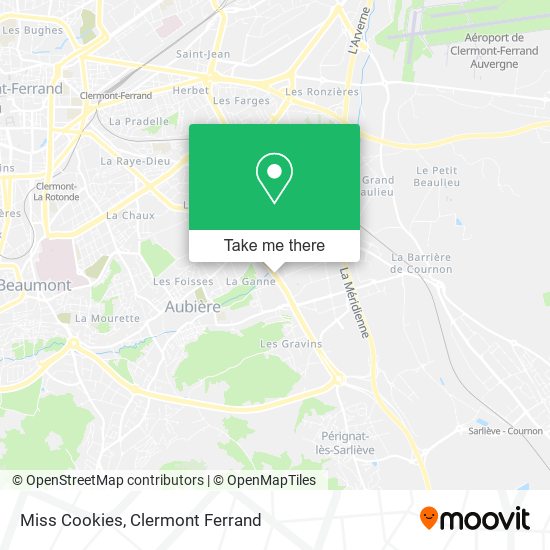 Miss Cookies map