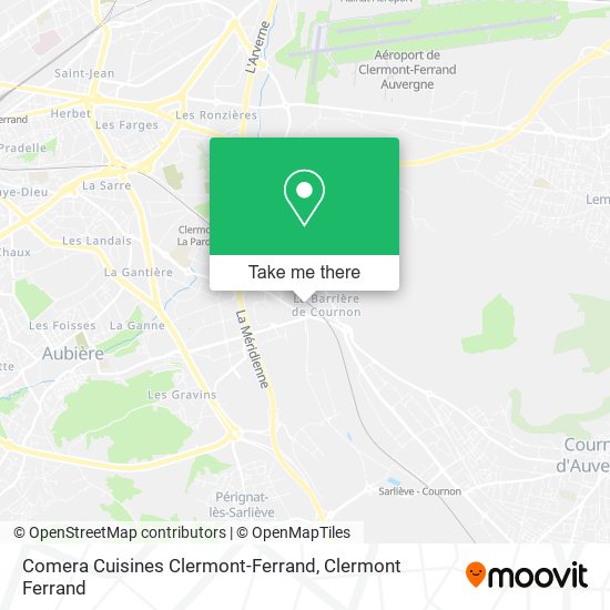 Comera Cuisines Clermont-Ferrand map