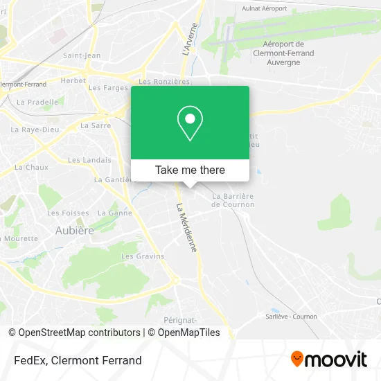 FedEx map