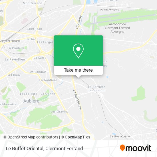 Le Buffet Oriental map