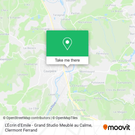 L'Écrin d'Emile - Grand Studio Meublé au Calme map