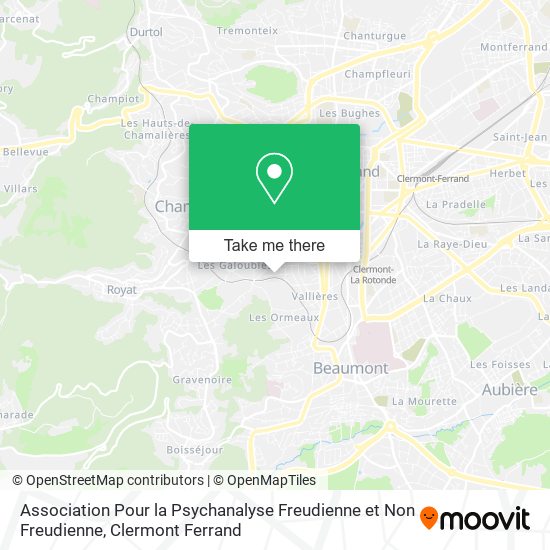 Association Pour la Psychanalyse Freudienne et Non Freudienne map
