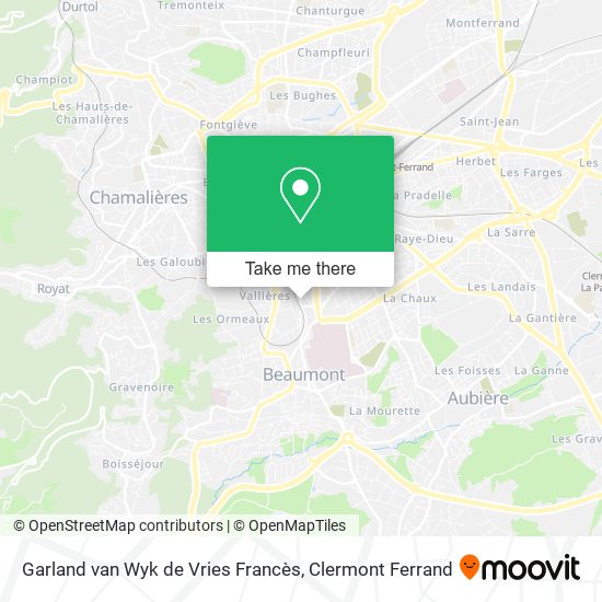 Garland van Wyk de Vries Francès map