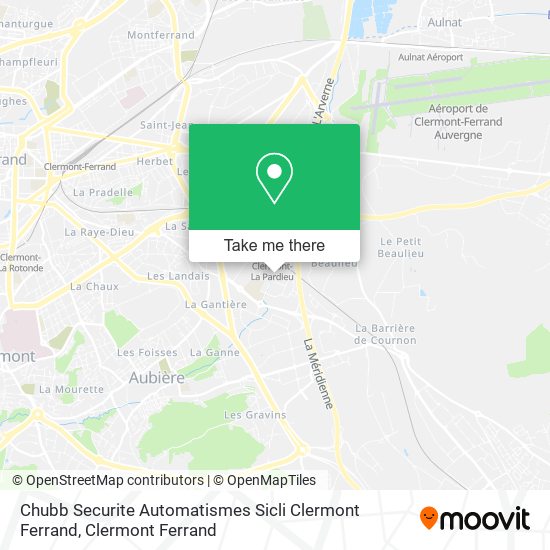 Chubb Securite Automatismes Sicli Clermont Ferrand map