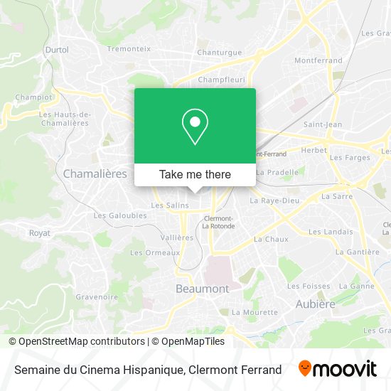 Semaine du Cinema Hispanique map