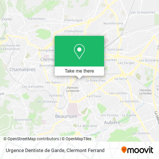 Mapa Urgence Dentiste de Garde