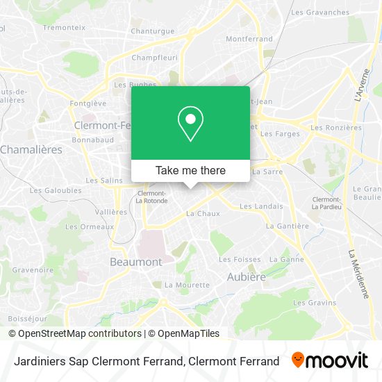 Jardiniers Sap Clermont Ferrand map