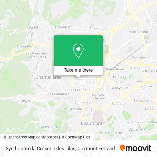 Synd Copro la Croserie des Lilas map