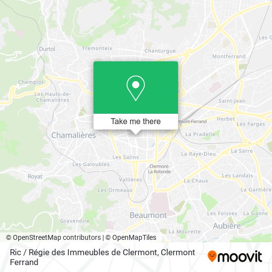Ric / Régie des Immeubles de Clermont map