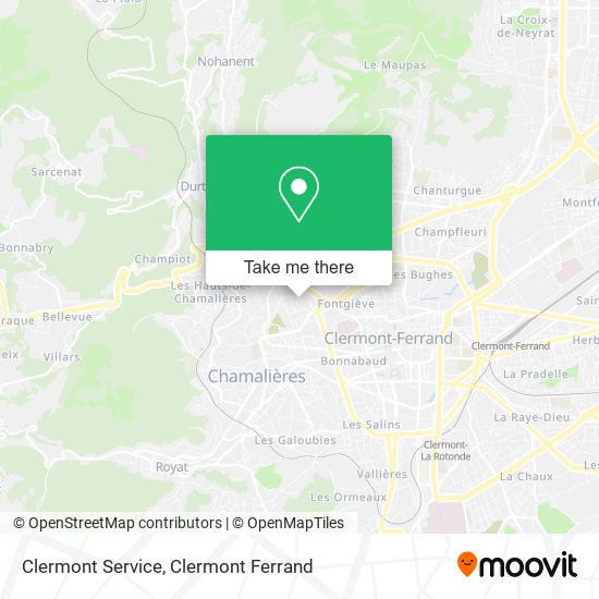 Clermont Service map