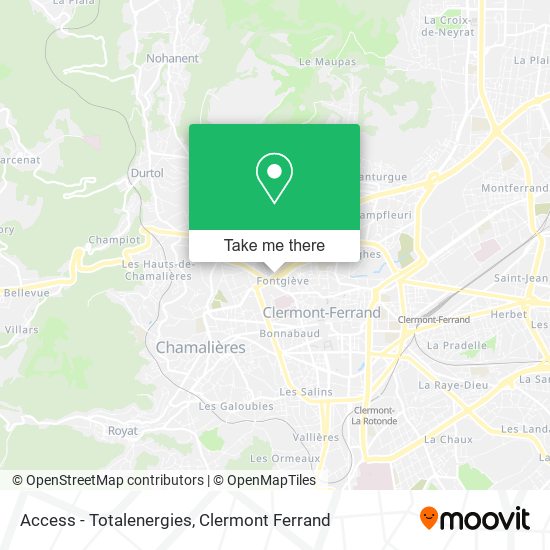 Access - Totalenergies map