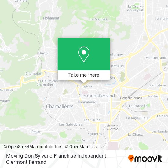 Moving Don Sylvano Franchisé Indépendant map