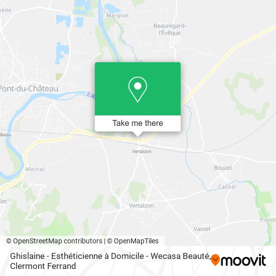 Ghislaine - Esthéticienne à Domicile - Wecasa Beauté map