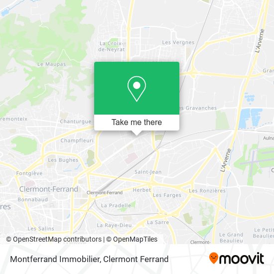 Montferrand Immobilier map