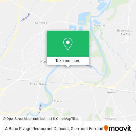 A Beau Rivage Restaurant Dansant map