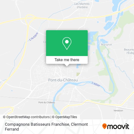 Compagnons Batisseurs Franchise map
