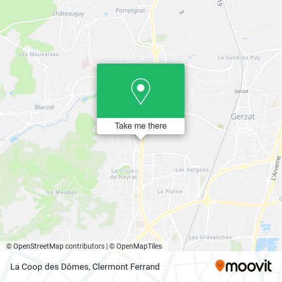La Coop des Dômes map