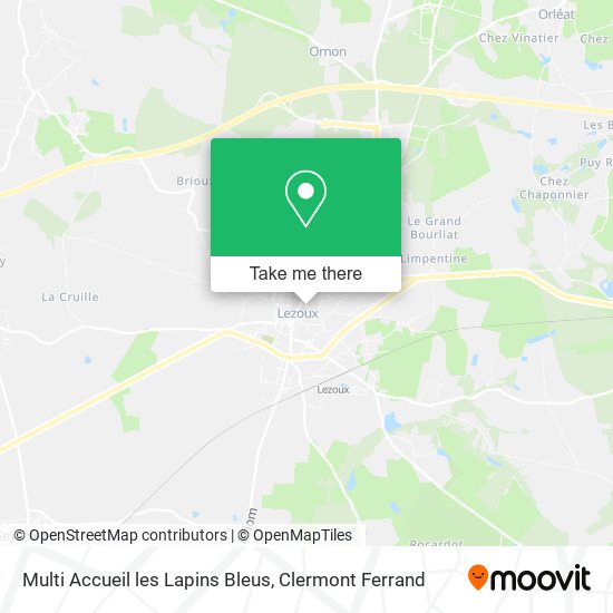 Multi Accueil les Lapins Bleus map
