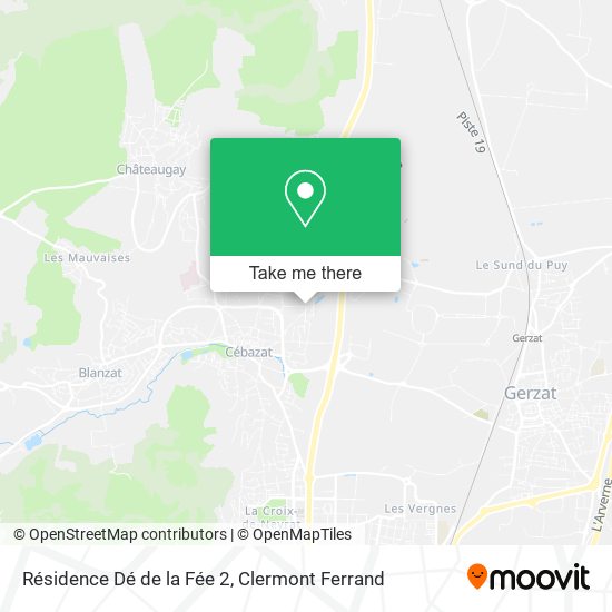 Résidence Dé de la Fée 2 map