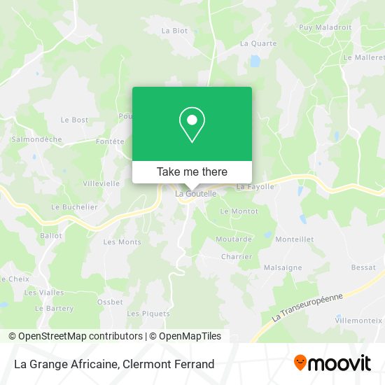 La Grange Africaine map
