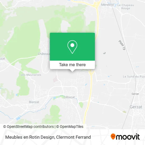 Meubles en Rotin Design map