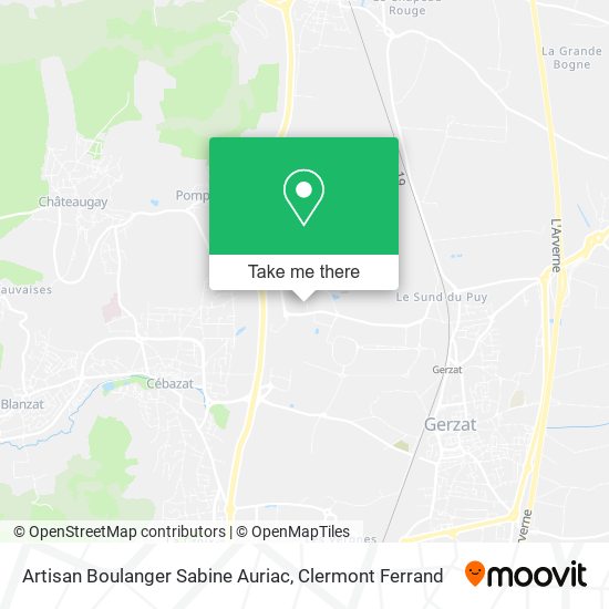 Artisan Boulanger Sabine Auriac map