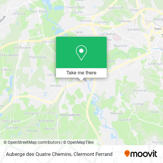 Auberge des Quatre Chemins map
