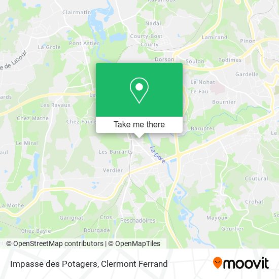 Impasse des Potagers map