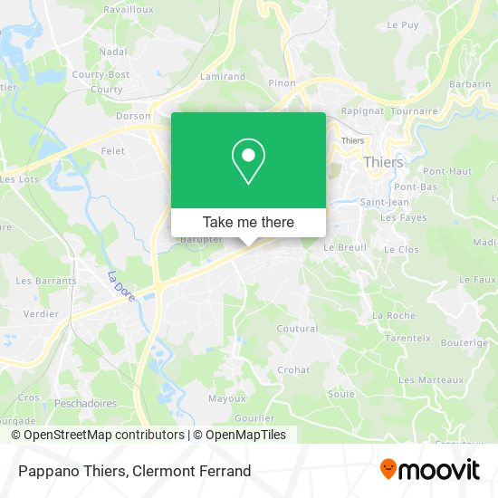 Pappano Thiers map