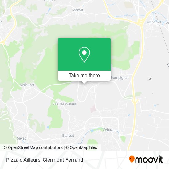 Pizza d'Ailleurs map