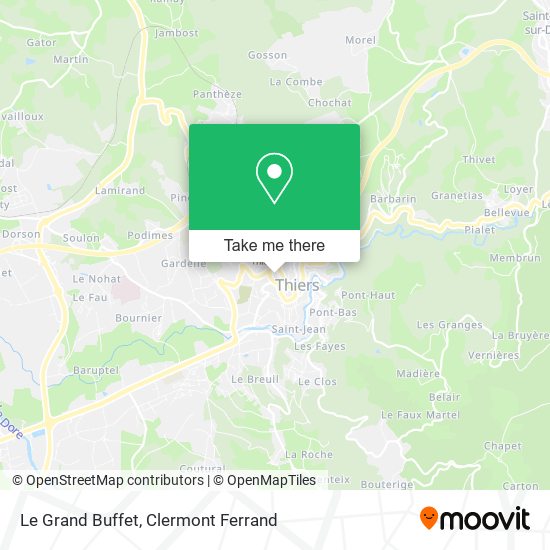 Le Grand Buffet map