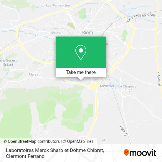 Laboratoires Merck Sharp et Dohme Chibret map