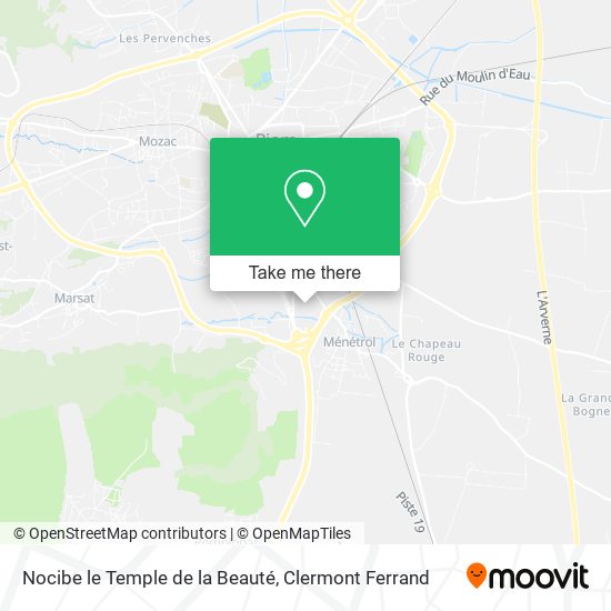 Nocibe le Temple de la Beauté map