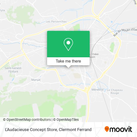L'Audacieuse Concept Store map