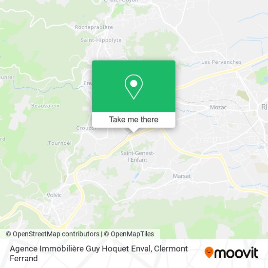 Agence Immobilière Guy Hoquet Enval map