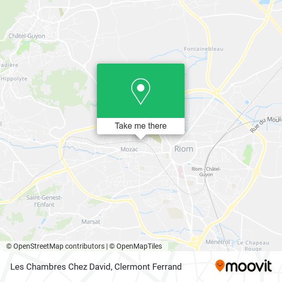 Les Chambres Chez David map