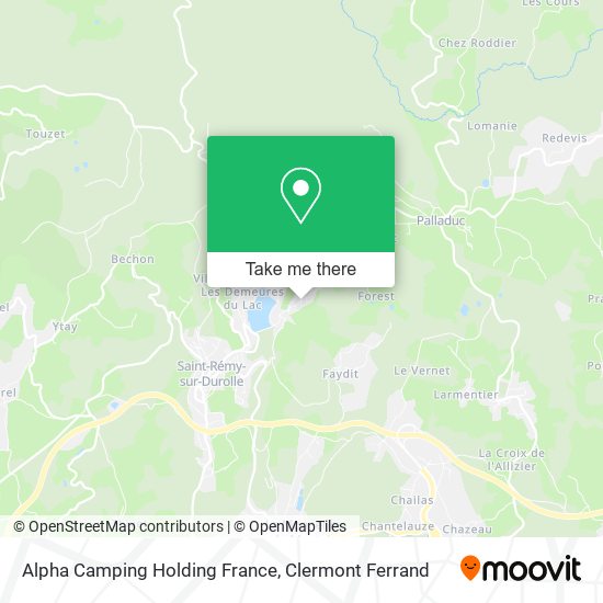 Alpha Camping Holding France map
