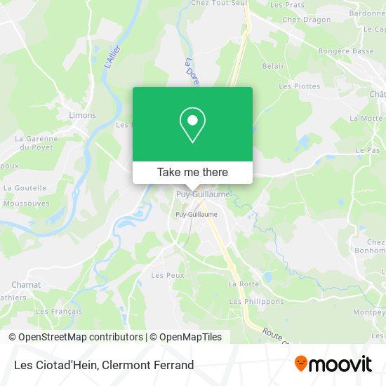 Les Ciotad'Hein map