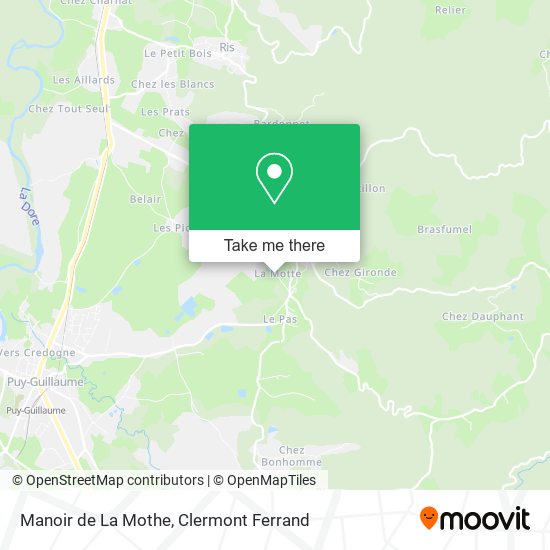 Manoir de La Mothe map