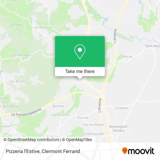 Pizzeria l'Estive map