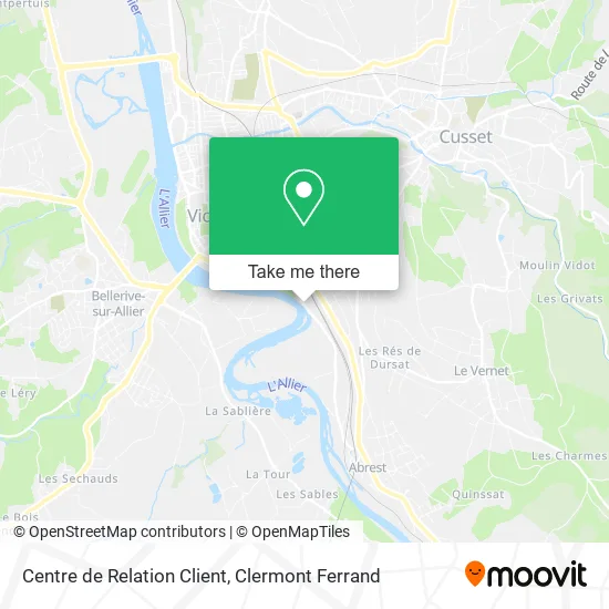 Centre de Relation Client map