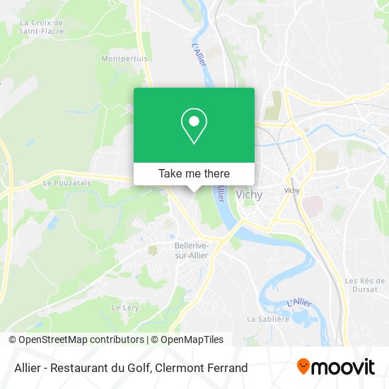 Allier - Restaurant du Golf map