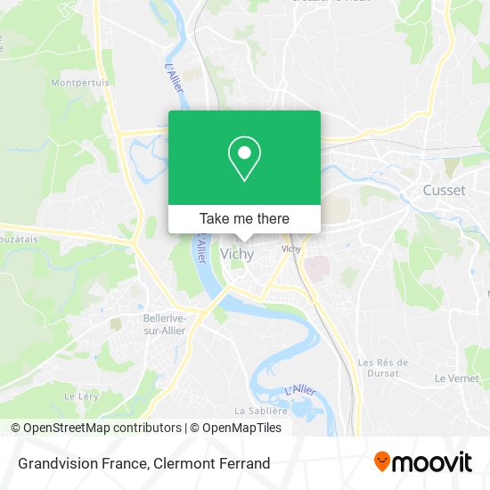 Grandvision France map