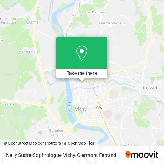 Nelly Sudre-Sophrologue Vichy map