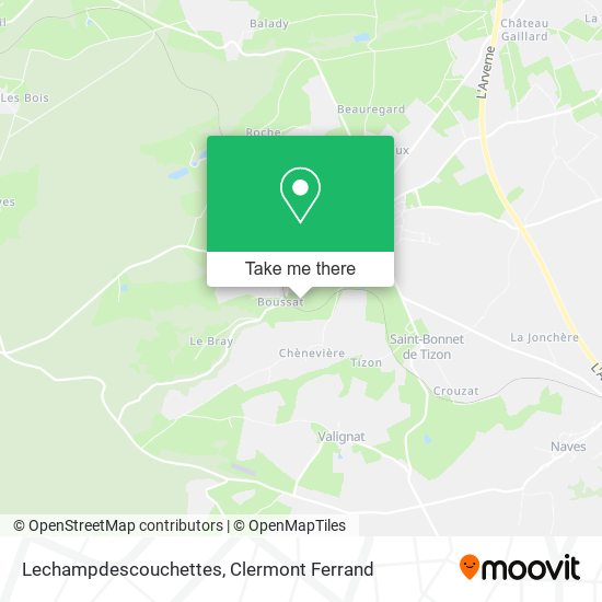 Lechampdescouchettes map