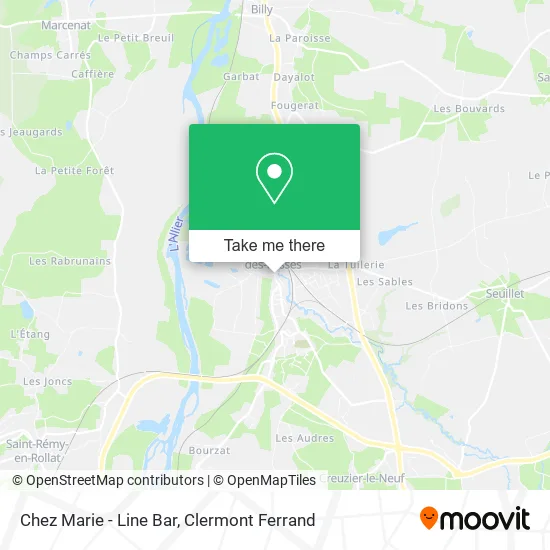 Chez Marie - Line Bar map